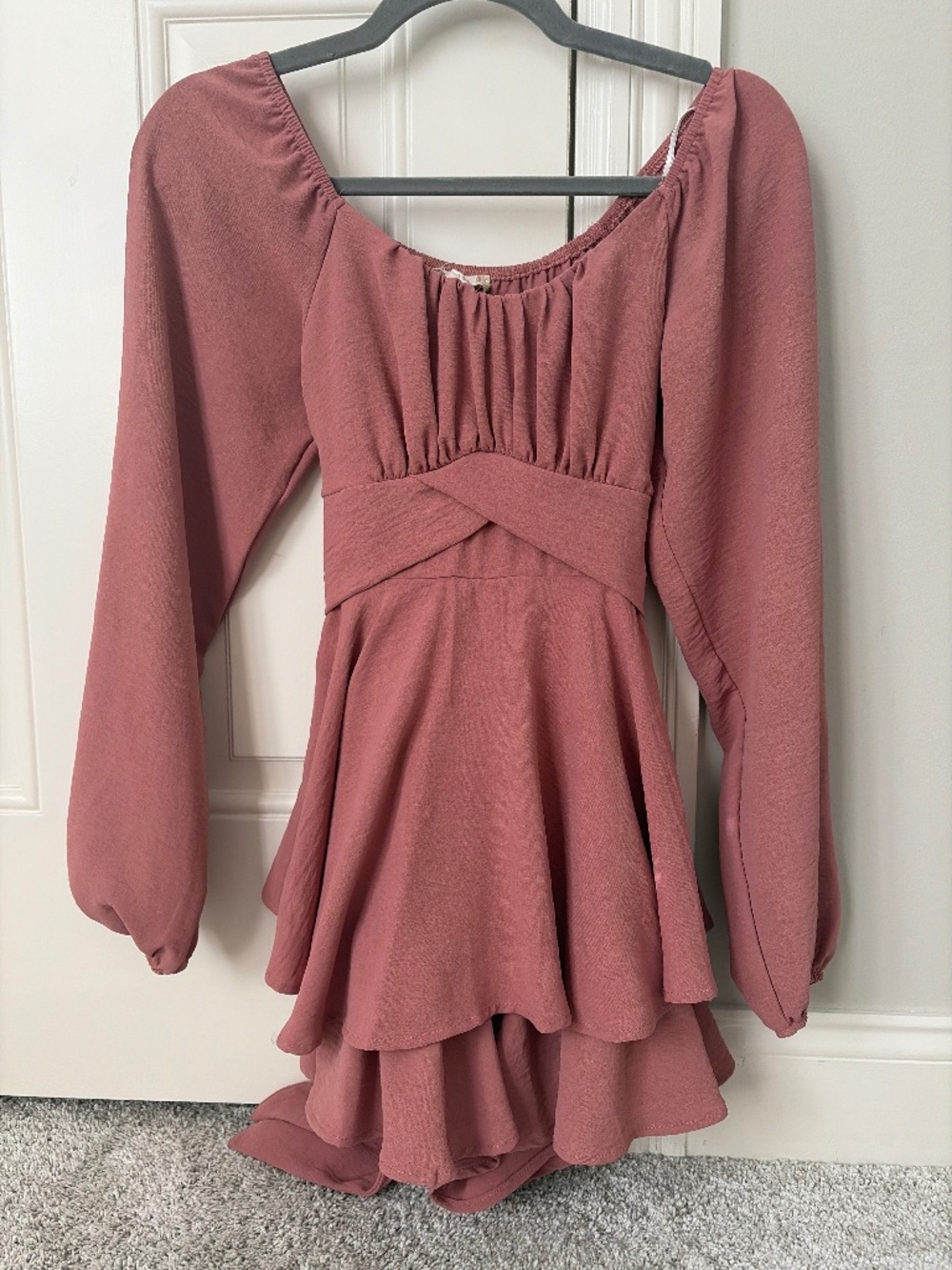 Altar’d State long sleeve romper, size XS